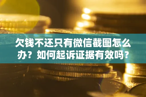 武汉欠钱不还只有微信截图怎么办？如何起诉证据有效吗？