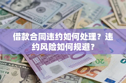 武汉借款合同违约如何处理？违约风险如何规避？