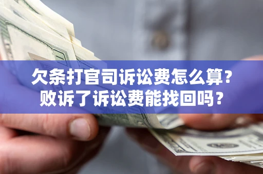 武汉欠条打官司诉讼费怎么算？败诉了诉讼费能找回吗？