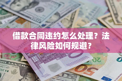 武汉借款合同违约怎么处理？法律风险如何规避？