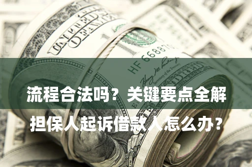 武汉

担保人起诉借款人怎么办？流程合法吗？关键要点全解析