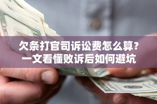 武汉欠条打官司诉讼费怎么算？一文看懂败诉后如何避坑